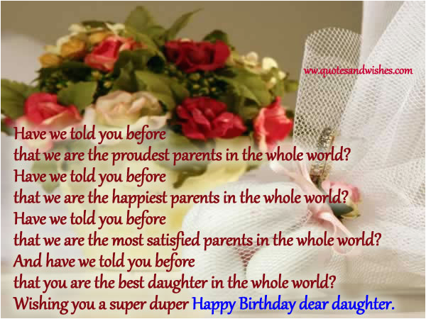happy birthday dear daughter quotes