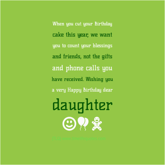 happy birthday dear daughter quotes