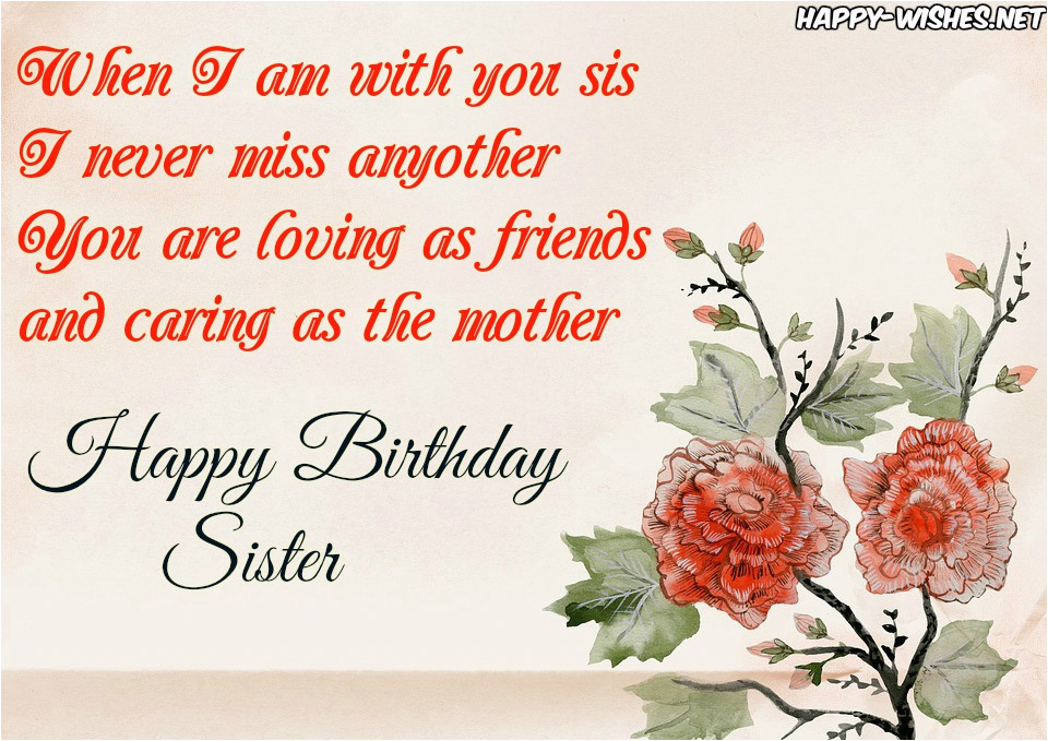 happy birthday wishes for sister