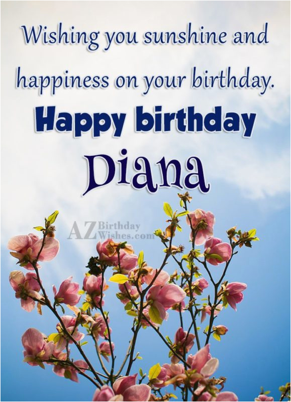 happy birthday diana