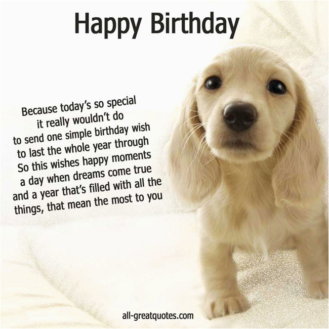 happy birthday quotes from dogs