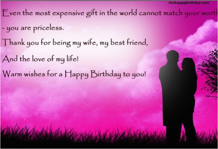 wish happy birthday wife