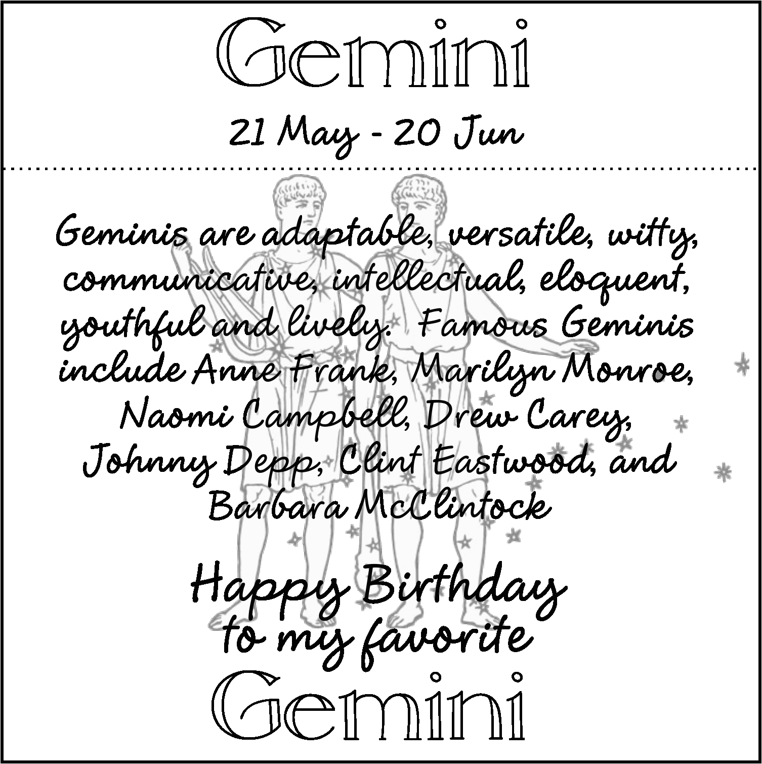 gemini birthday wish