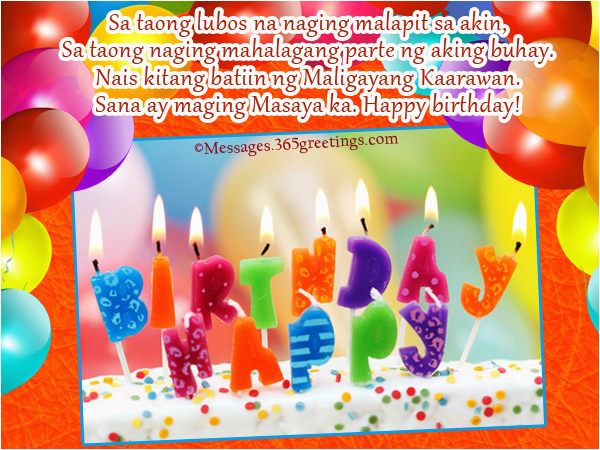 Happy Birthday Greetings Quotes Tagalog Best Birthday Wishes In Tagalog