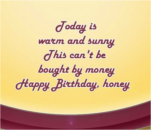 happy birthday honey