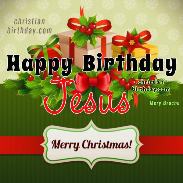 christian christmas card happy birthday