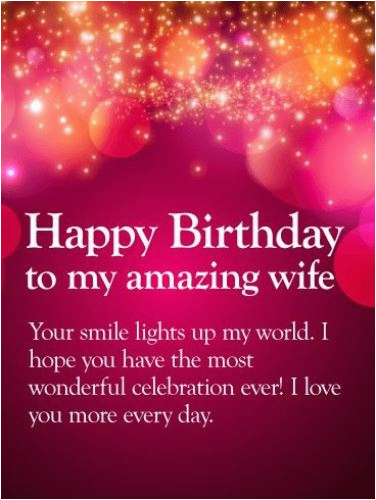 birthday wishes for wife from husband