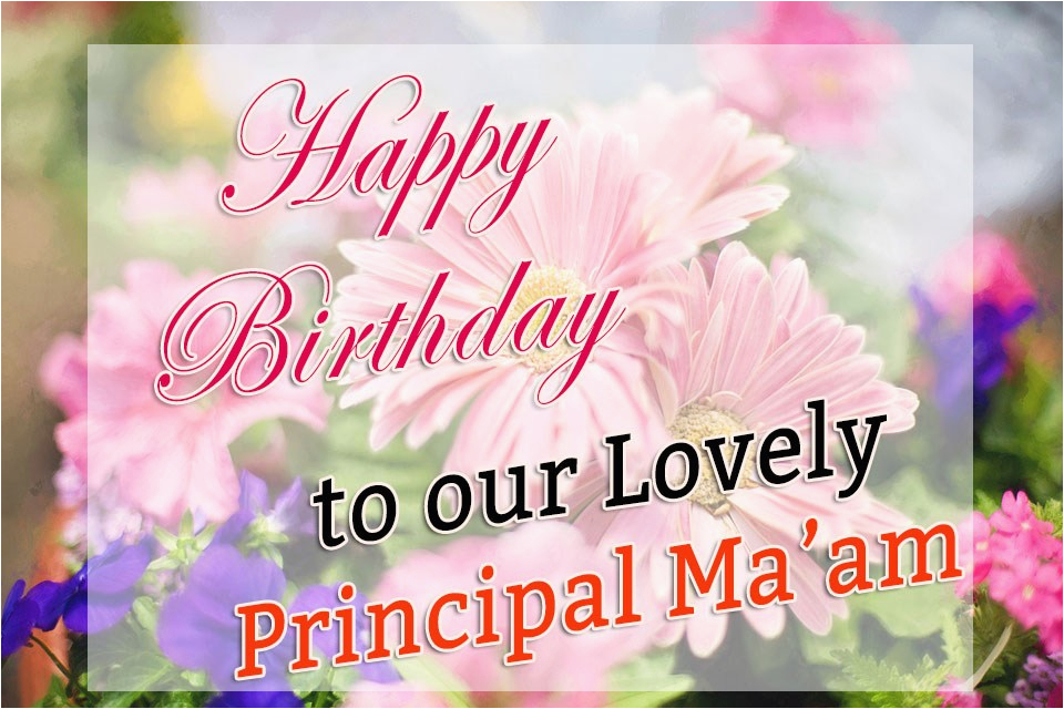 birthday wishes for principal