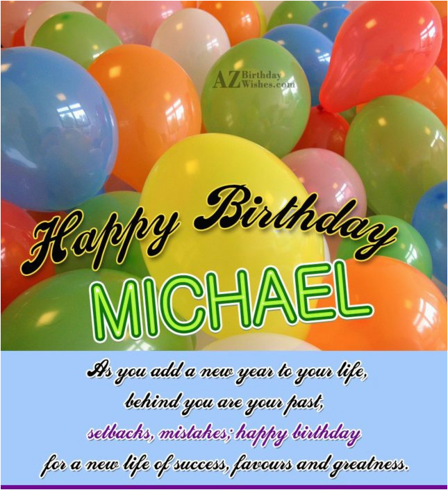 happy birthday michael