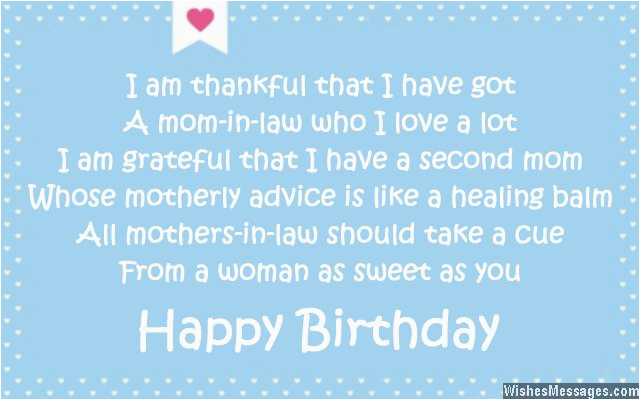 birthday poems for mother in law