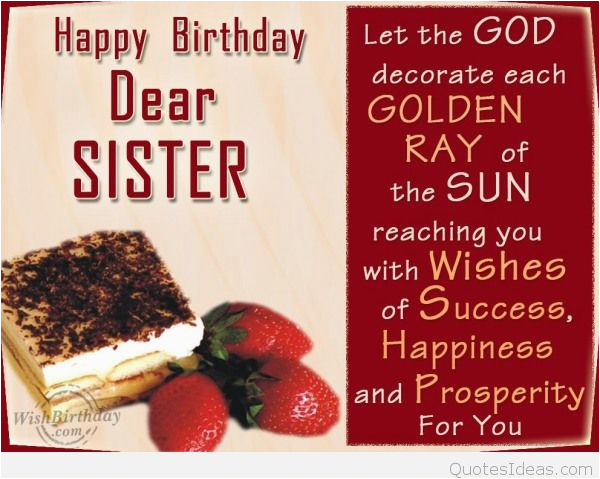 dear sister happy birthday quote wallpaper