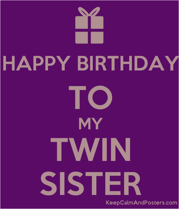 happy birthday twin sister images