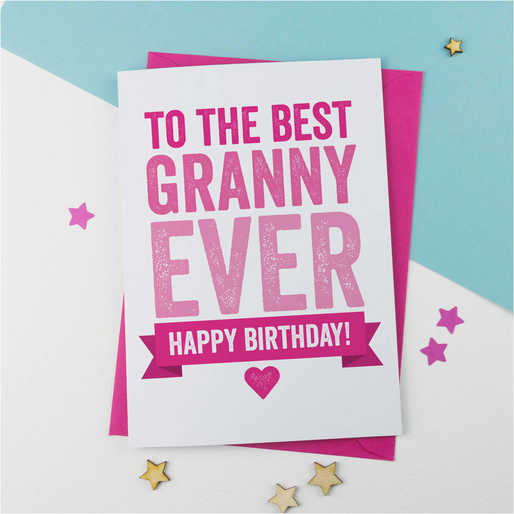birthday card for granny or nanna