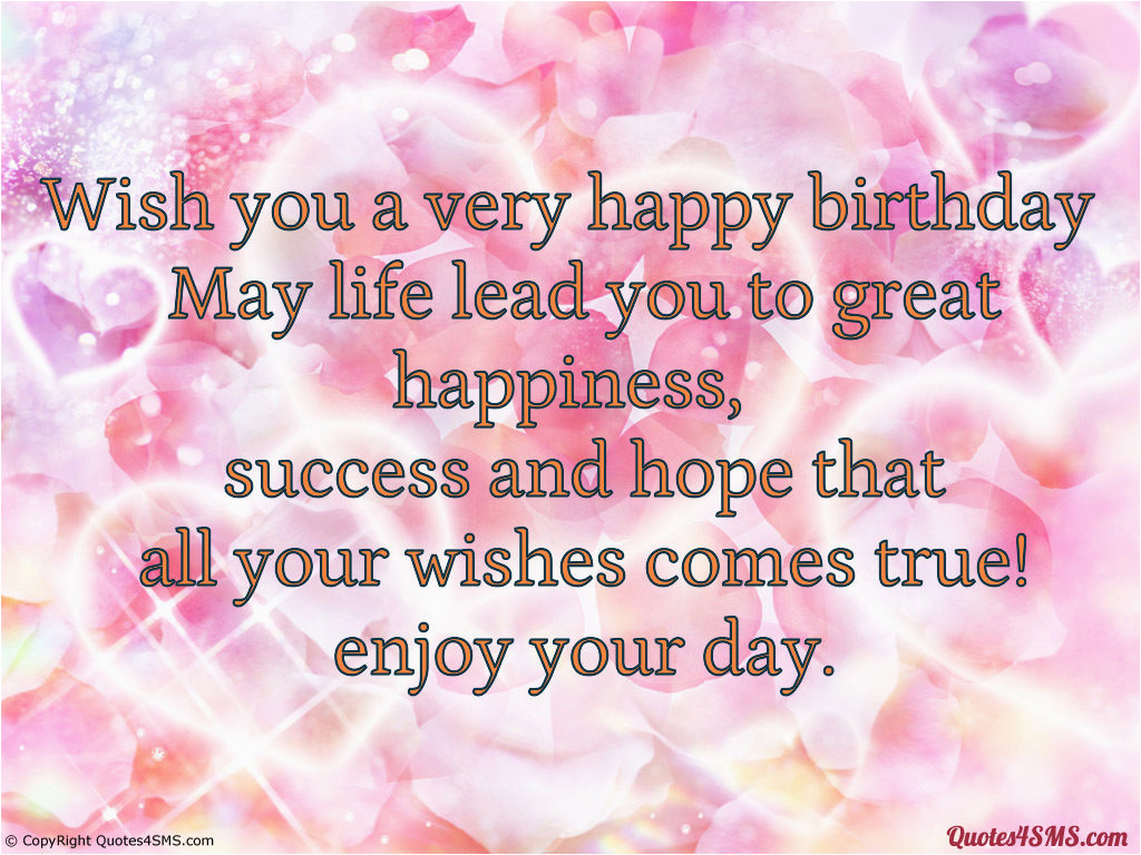 wish you a very happy birthday