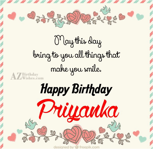 happy birthday priyanka