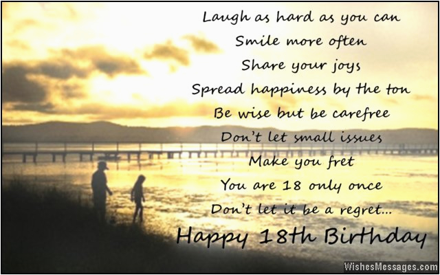 18th birthday wishes for son or daughter 18th birthday wishes from parents to children