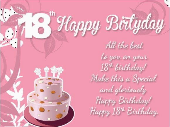 18th birthday wishes for eighteen year old