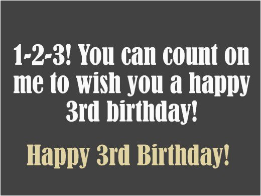 happy 3rd birthday wishes for three year old