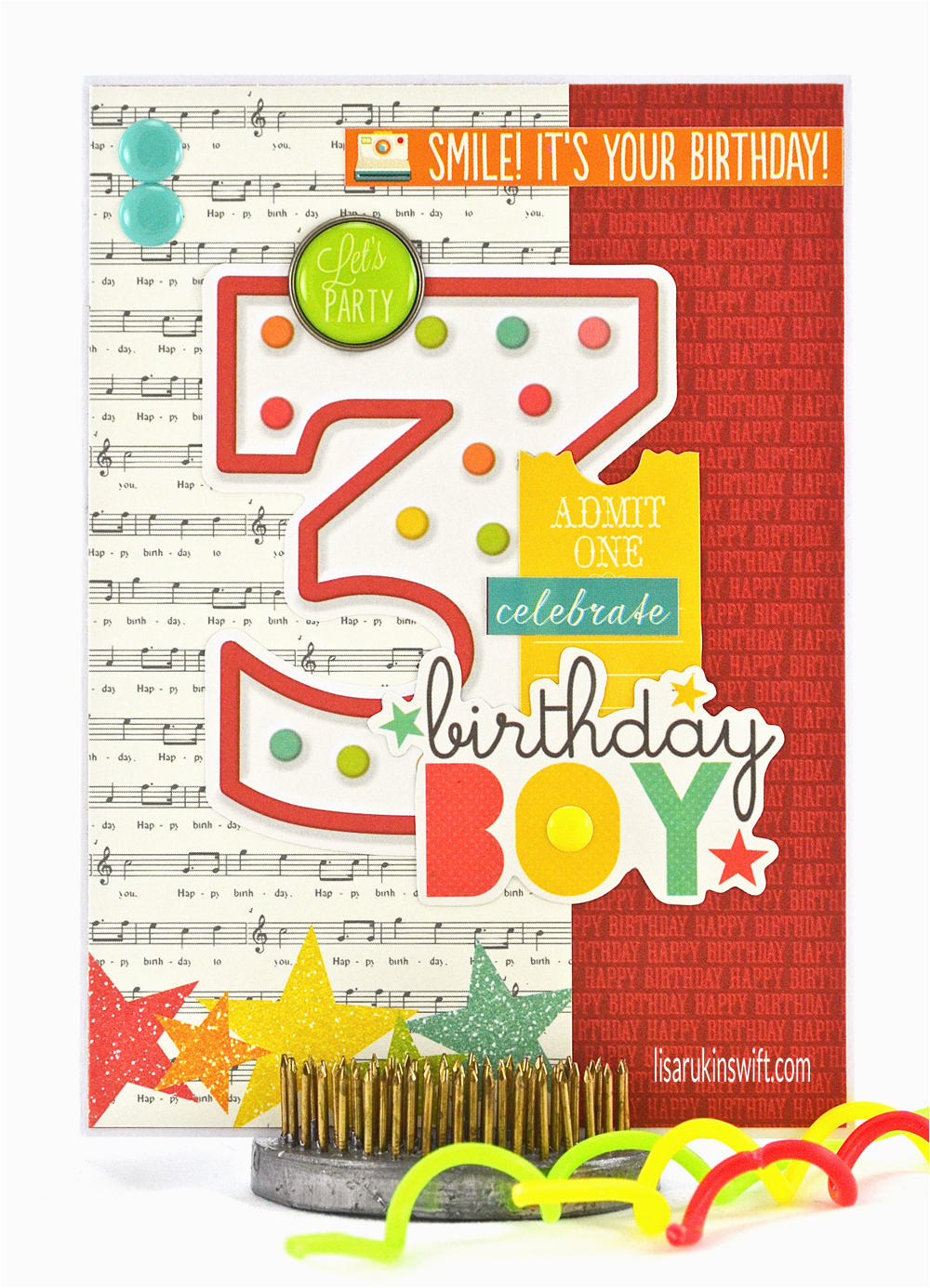 card share celebrate birthday boy