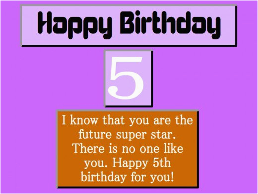 5th birthday wishes