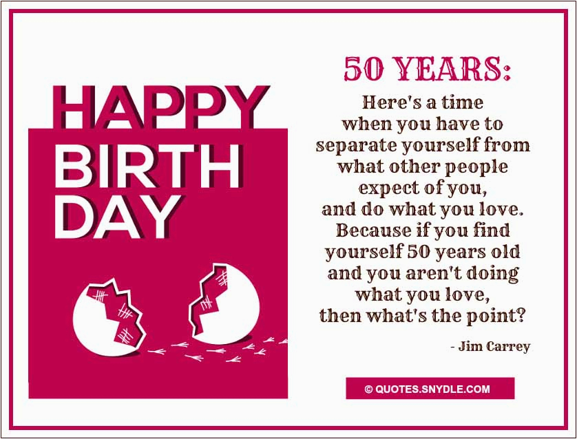 50th birthday quotes