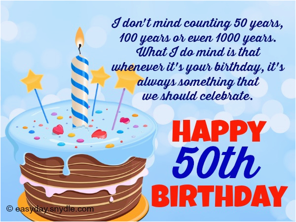 50th birthday wishes and cards messages for 50 year olds