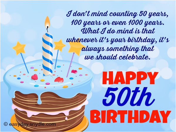 Happy Birthday Quotes for 50 Year Olds 50th Birthday Wishes and Cards ...