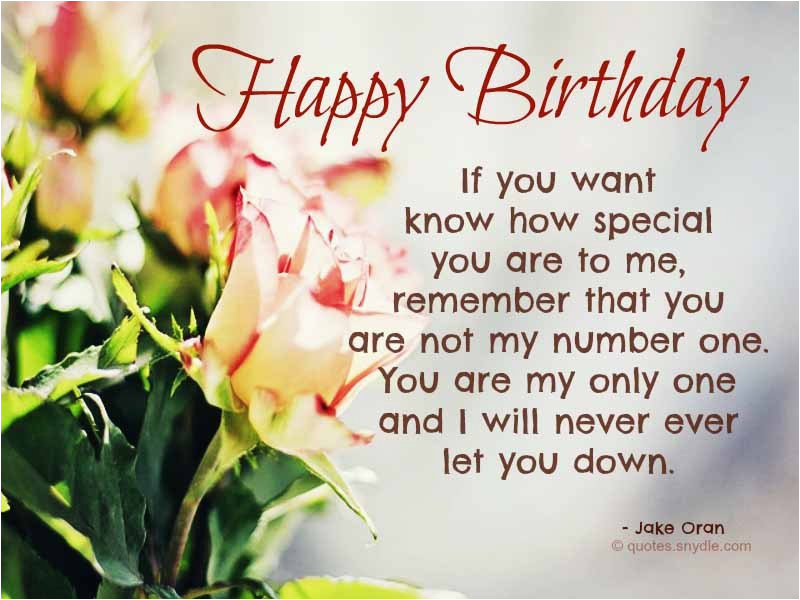 Happy Birthday Quotes for A Loved One 52 Mesmerizing Birthday Love ...