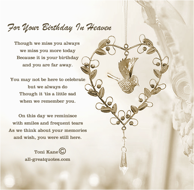 lost loved ones birthday quotes