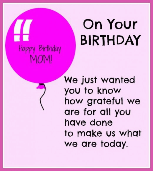 happy birthday mom quotes