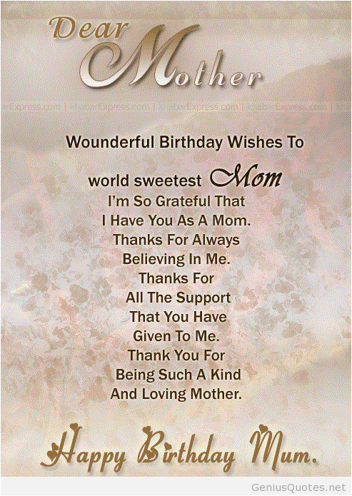 happy birthday mom quotes