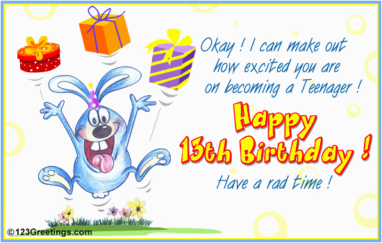 funny quotes happy 13th birthday