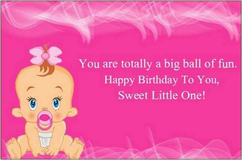 cute happy birthday wishes for baby girl birthday messages quotes greeting cards