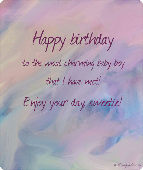 birthday wishes for baby boy