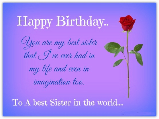 birthday quotes for sister wishes for sister