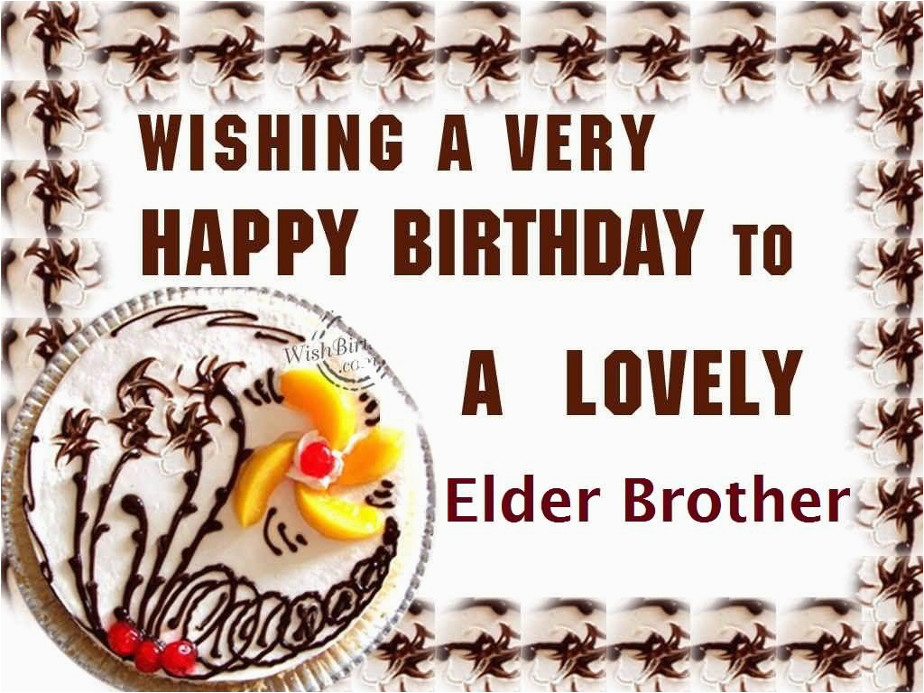 Birthday Quotes For Elder Brother