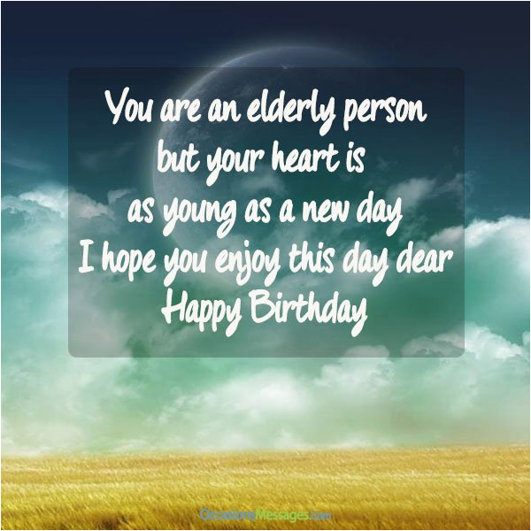 happy birthday wishes for elderly
