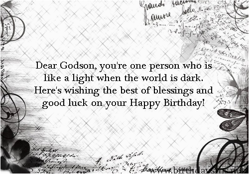 happy birthday godson quotes