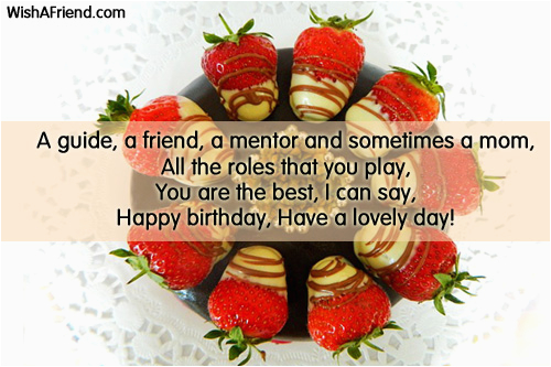 Happy Birthday Quotes for Mentor Birthday Wishes for Sister