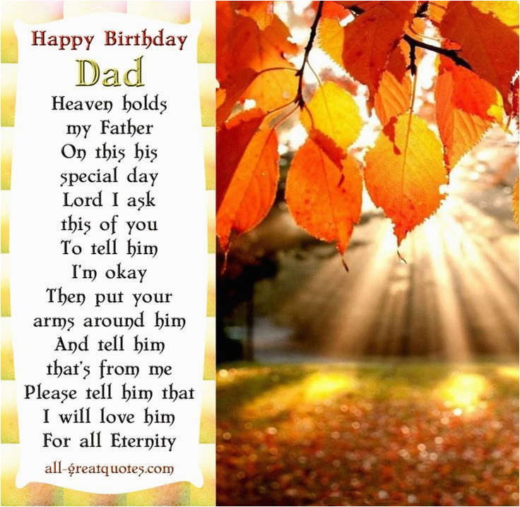 happy birthday dad in heaven quotes for facebook