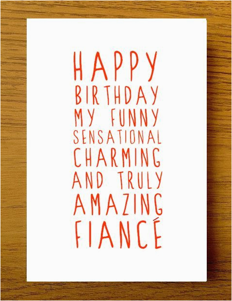 fiance birthday card