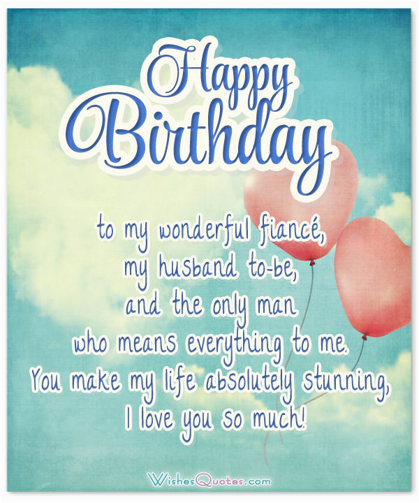 Happy Birthday Quotes For My Fiance BirthdayBuzz