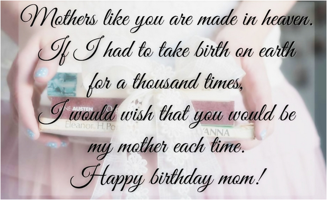 Happy Birthday Quotes for My Mother Happy Birthday Mom Quotes From ...