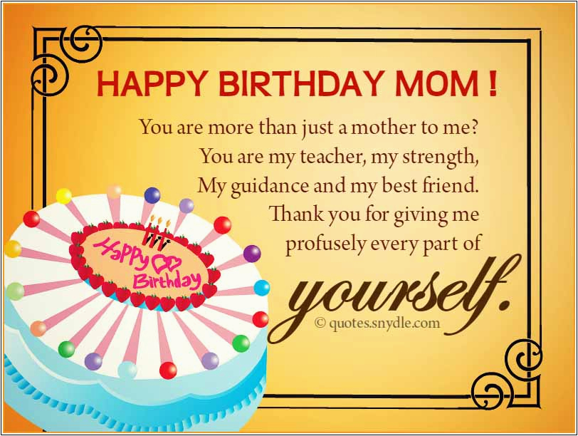 happy birthday mom quotes