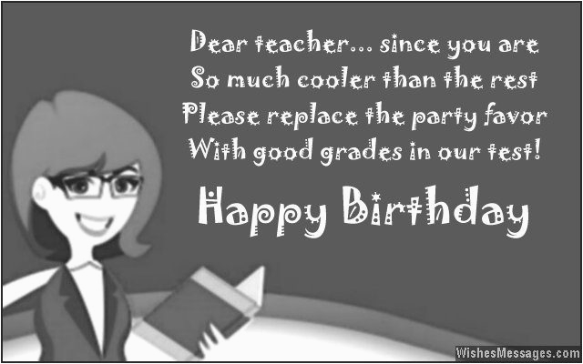 birthday wishes for teacher