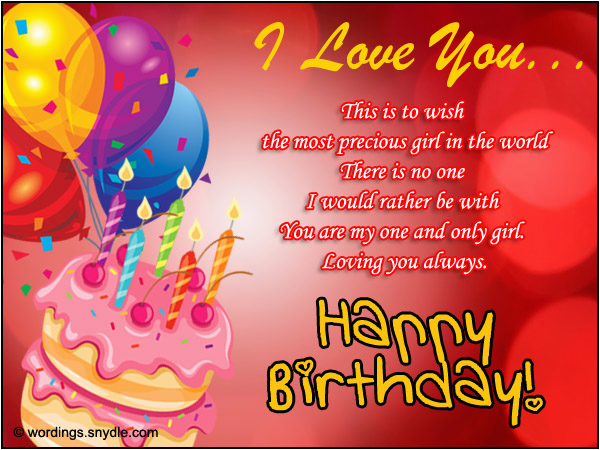happy birthday sweet wishes quotes for my girlfriend