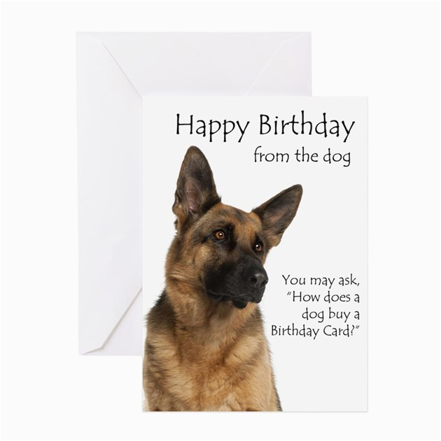from the german shepherd birthday card greeting cards