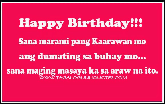 filipino birthday quotes