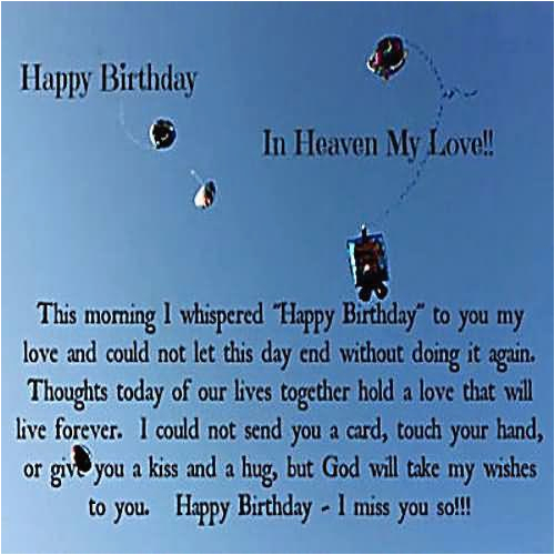 happy birthday in heaven quotes poems