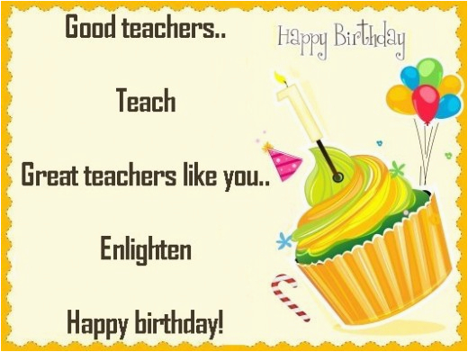 happy birthday wishes to teacher